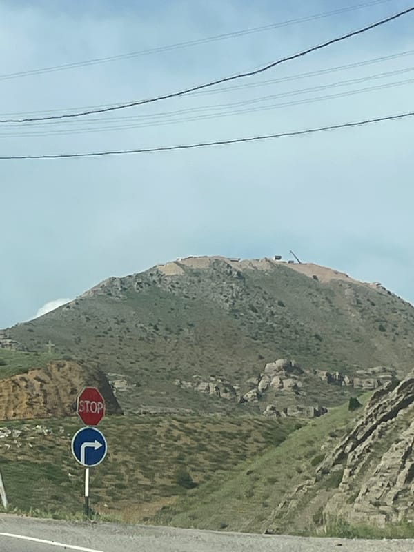 Mountain road journey documented through Yeraskh Armenia countryside