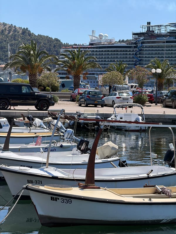 Sunny afternoon at Šušanj marina, Montenegro