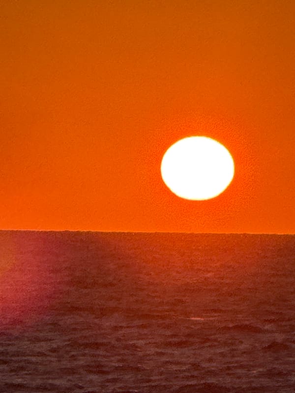 Mediterranean sunset captured from Tel-Aviv vantage point
