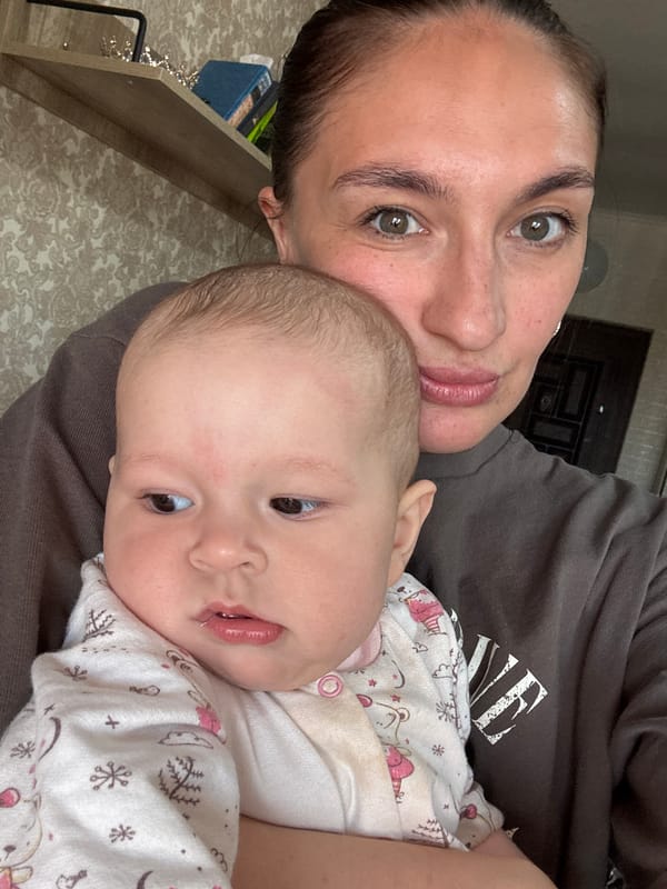 Mother and baby share intimate moment in Sochi home