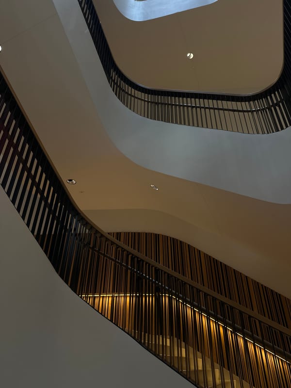 Modern curved architecture documented in Washington D.C.
