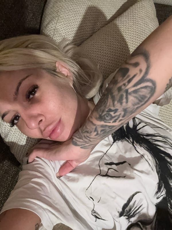 Woman photographed resting indoors in Plovdiv, Bulgaria