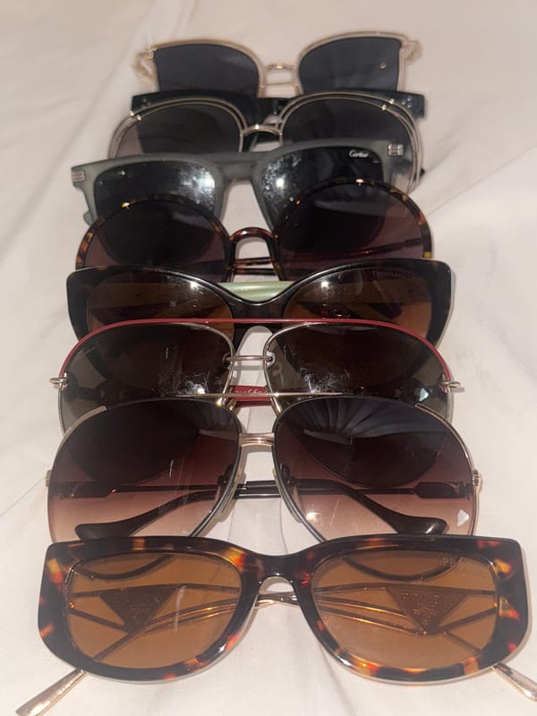 Luxury sunglasses browsing session documented in Davao City