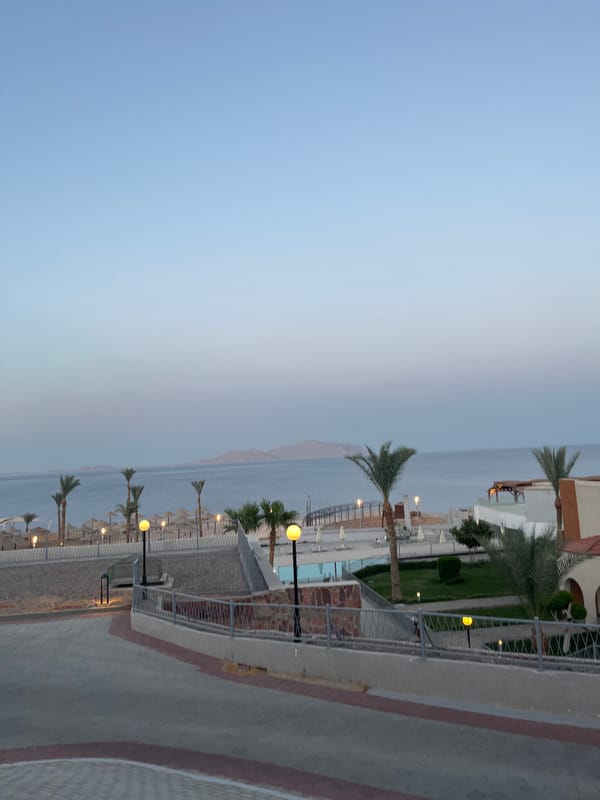 Twilight resort scenes documented in Sharm El Sheikh