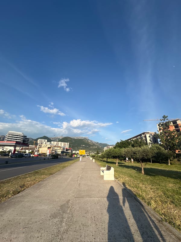 Evening scenes captured in Bar, Montenegro during golden hour