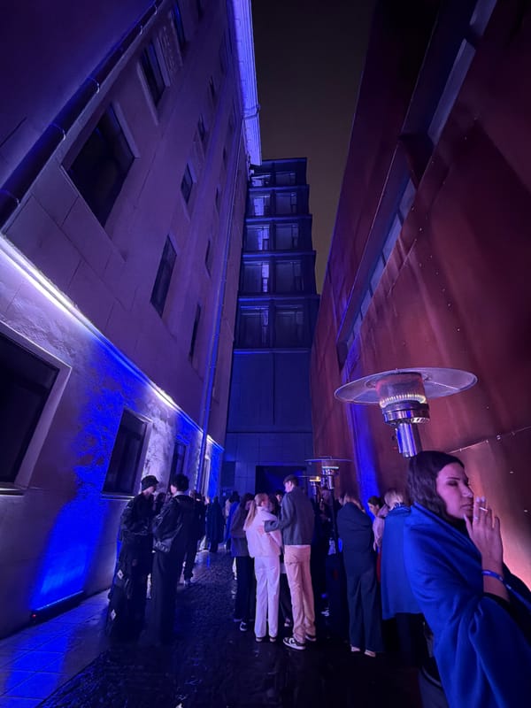 Nighttime rooftop social gathering observed in Moscow