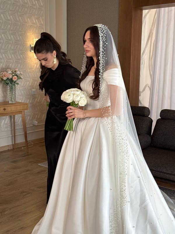 Wedding ceremony captured by witnesses in Makhachkala, Russia