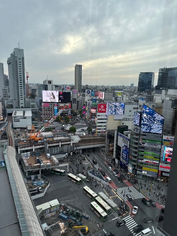 Morning rush hour activity documented at Tokyo's Shibuya Crossing