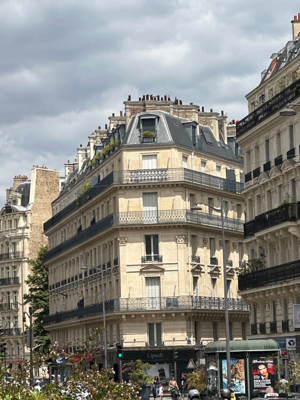 Haussmannian facades and wide avenues on a clear Paris afternoon