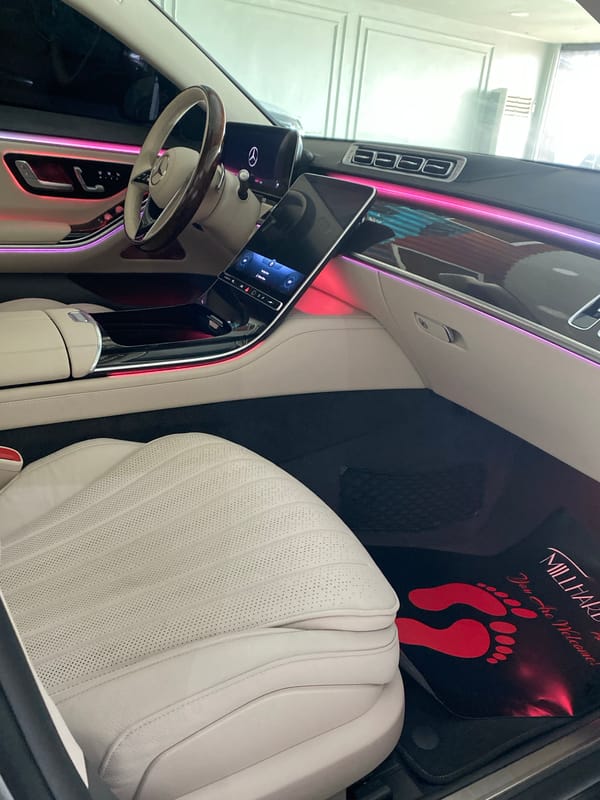 Luxury Mercedes interior documented in Igboefon, Nigeria