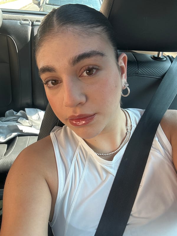 Person takes selfies while seated in car in Mexico