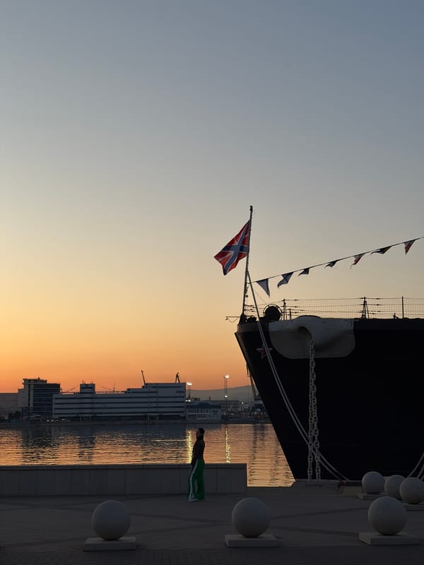 Warship with ceremonial flags observed at Novorossiysk harbor