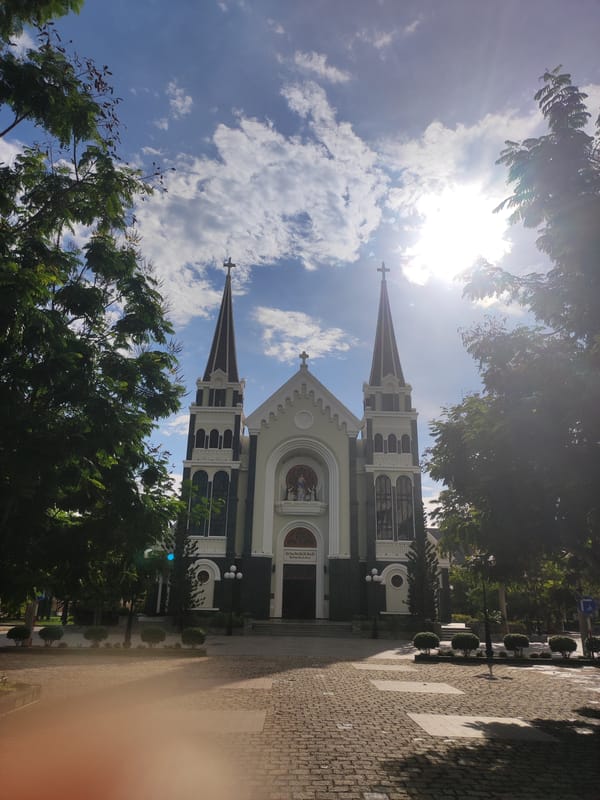 Morning scenes along Nha Trang's coast and cathedral district