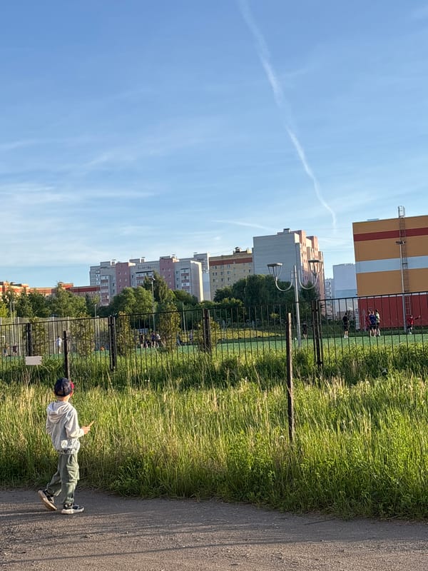 Woman takes car selfies under clear skies in Rusanovo