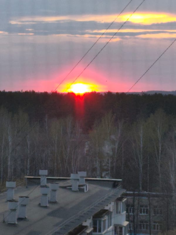 Sunset views and daily moments captured across Chaikovsky, Russia