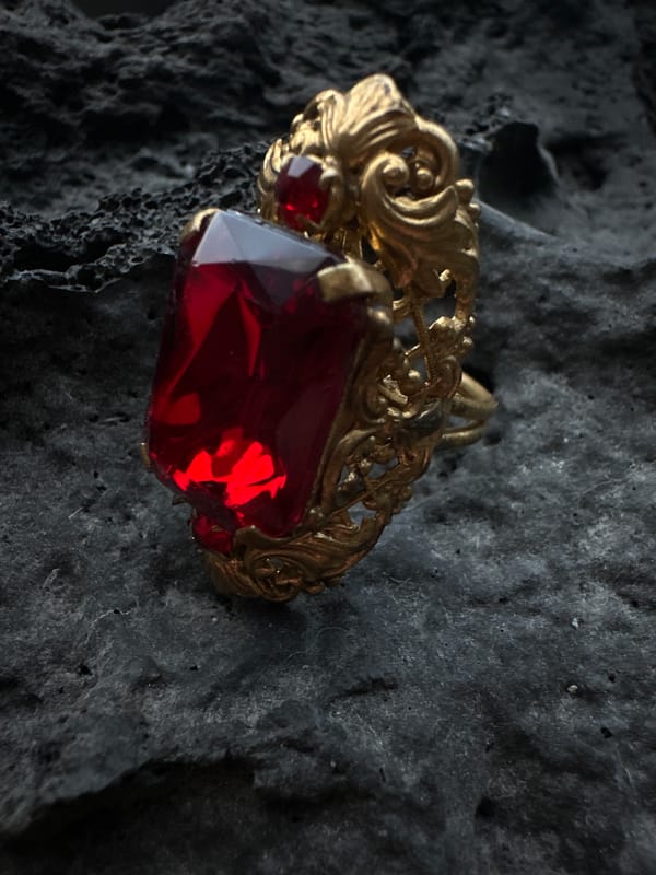 Jewelry photography session with gemstone rings captured in Riga