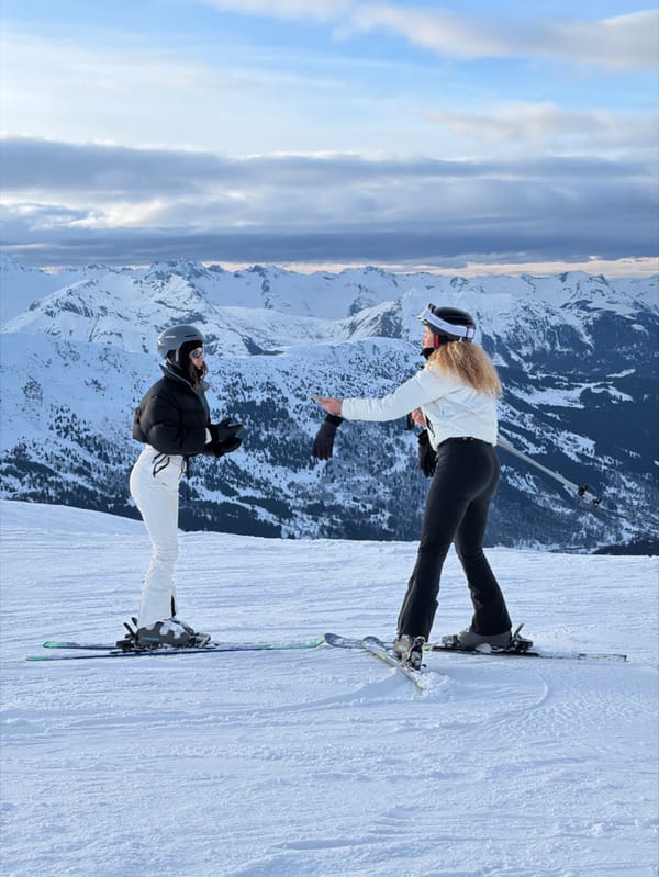 Skiers enjoy dramatic mountain conditions in French Alps