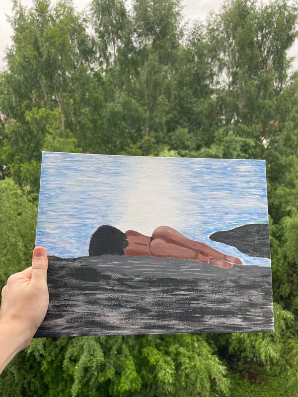Artist documents paintings and nature scenes in Kazan