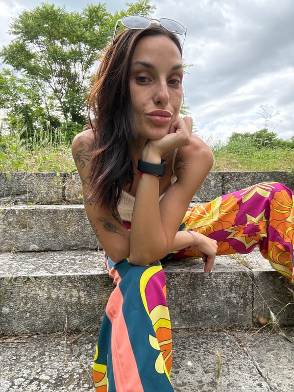 Woman conducts extensive photo session at Bulgarian historical sites