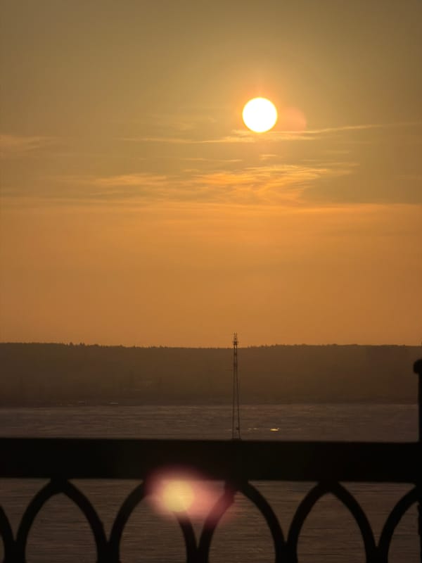 Sunset photography session documents Izhevsk cityscape and landmarks