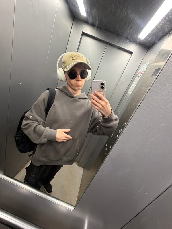 Elevator selfies and accessory flat-lays for an eyewear showcase