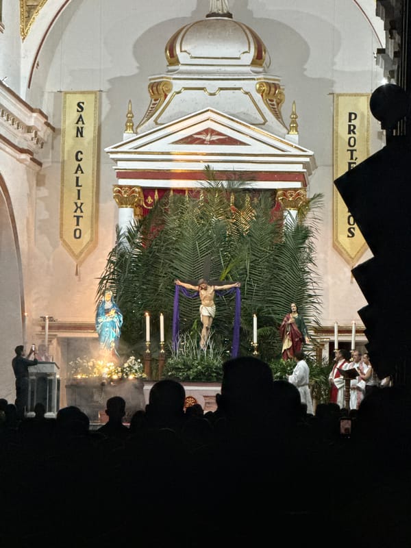 Religious ceremony held at San Calixto church in Timaná