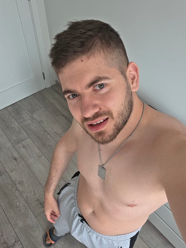 Shirtless man photographed in Yagodovo, Bulgaria morning