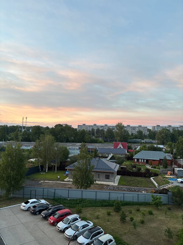 Evening life captured across Chaikovsky Russia in single hour