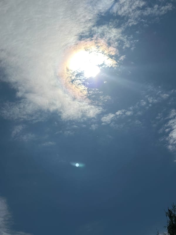 Solar halo observed in morning sky over Kokshetau, Kazakhstan