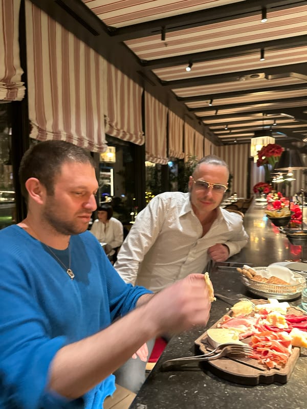Evening cocktail moment captured at Milan bar