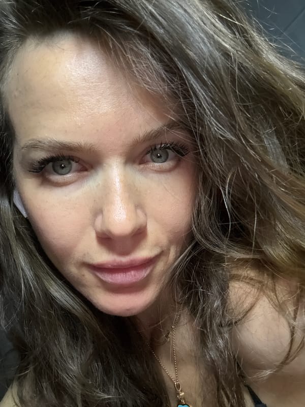 Woman photographed in portrait in Khimki, Russia