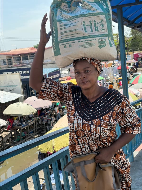 Daily street life documented in Lekki commercial district