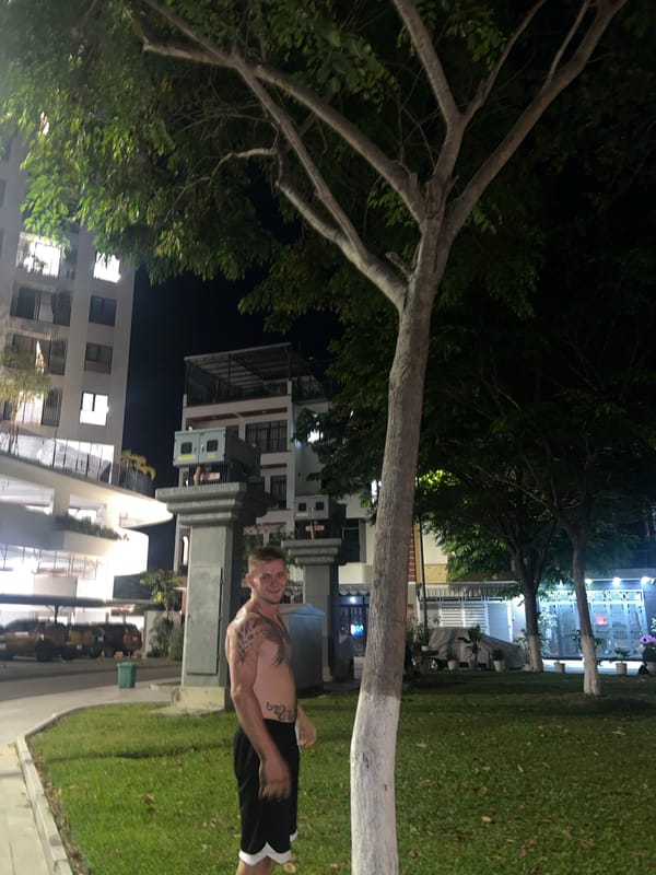 Man photographed posing at Vietnam heritage site