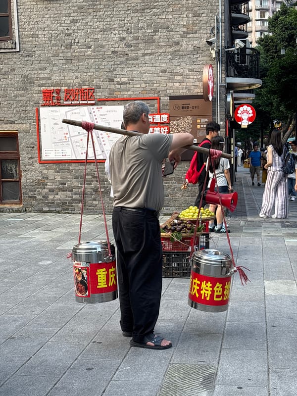 Street life and old-meets-new architecture in Chongqing's Yuzhong District