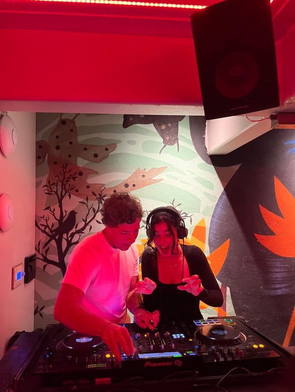 DJ duo and outdoor party captured in San Diego nightlife scene