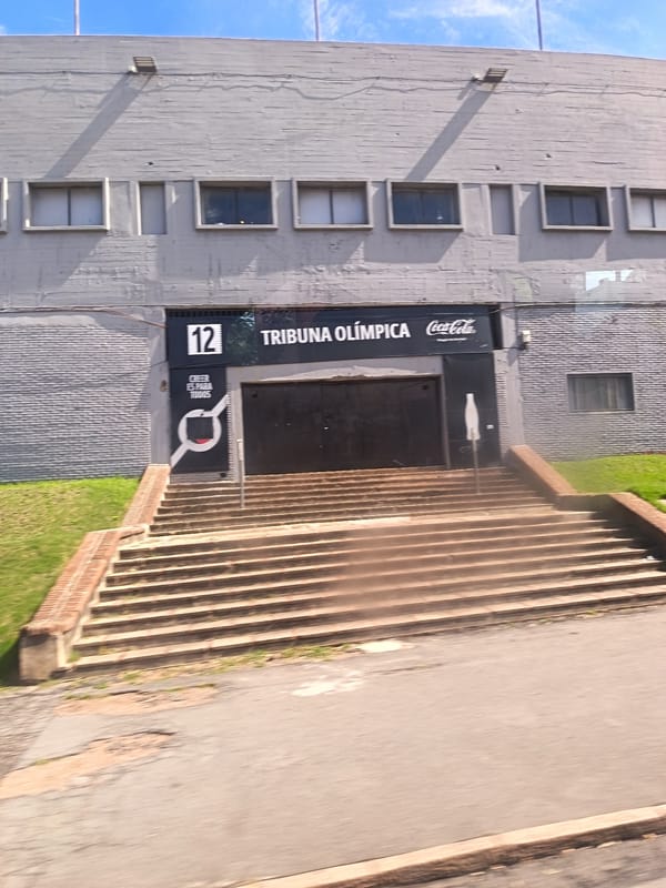 Estadio Centenario entrance captured in Montevideo