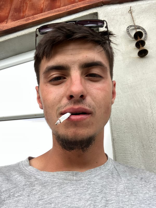Man documents rainy afternoon in Komuniga, Bulgaria