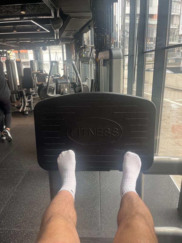 Gym workout session documented in Sofia, Bulgaria