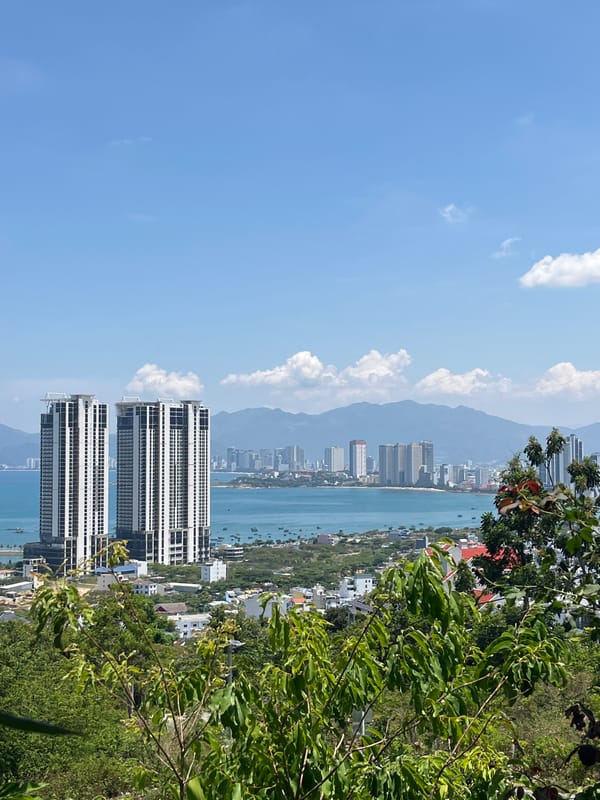 Aerial views captured of Bac Nha Trang coastal landscape