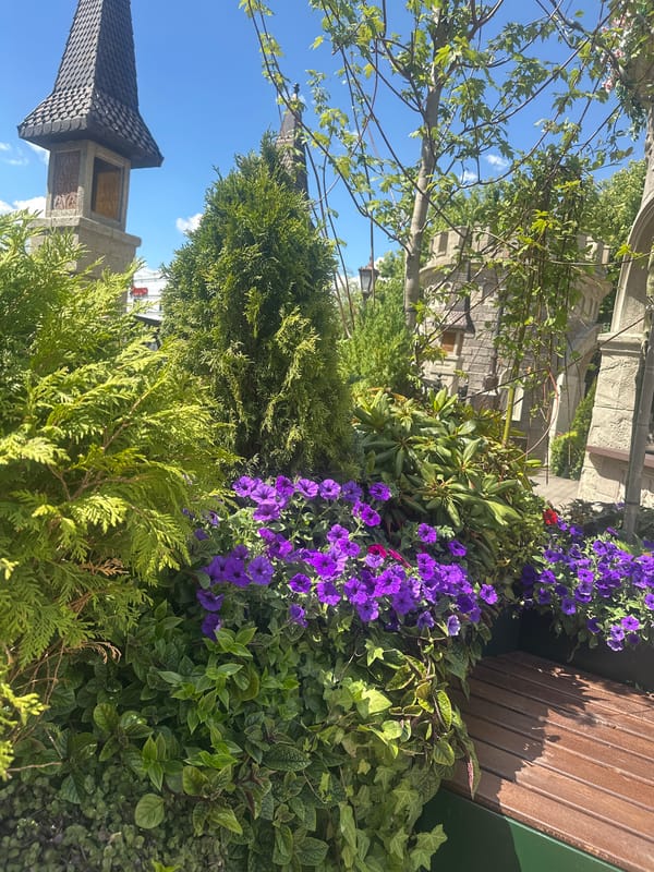 Moscow's whimsical castle-style complex on a bright summer morning