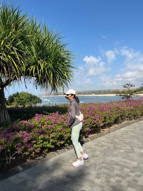 Sunny beach day at Kuta Selatan, Bali