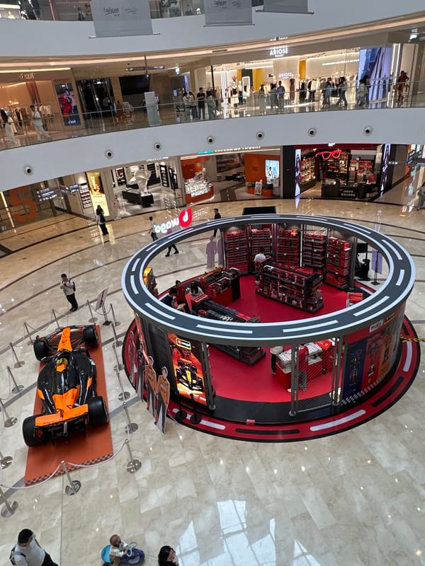 McLaren F1 Car Displayed at Chongqing Shopping Mall