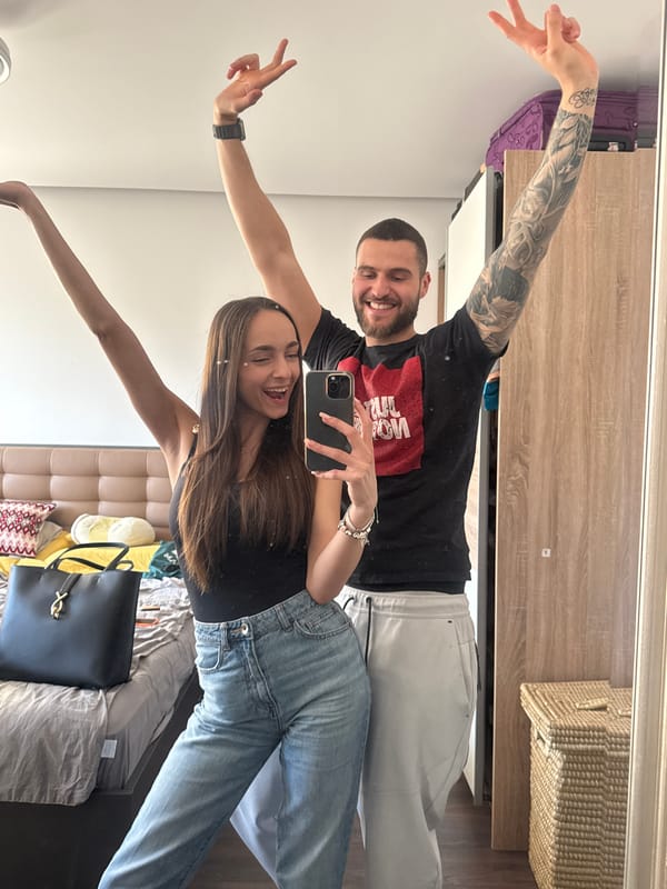Couple Takes Multiple Selfies in Sofia Apartment