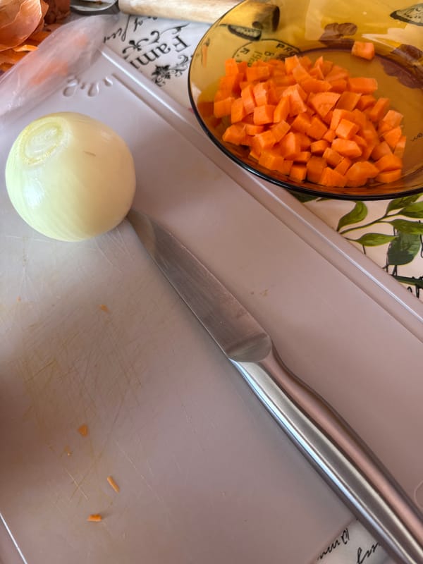 Food preparation scene documented in Sofia kitchen