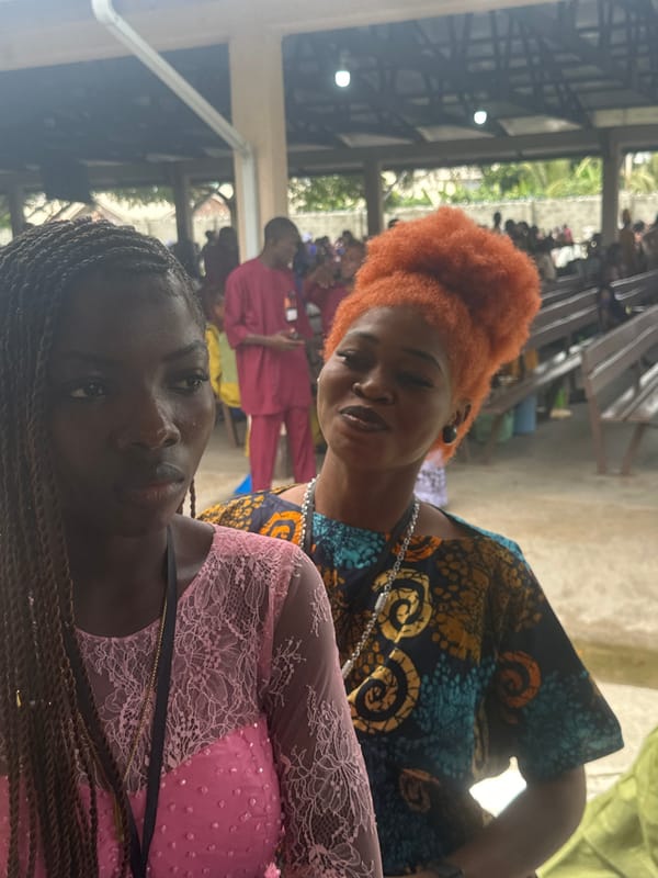Baptism ceremony and community celebration in Itoga, Nigeria