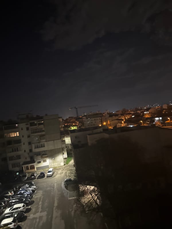 Foggy night scenes captured across Varna, Bulgaria urban areas
