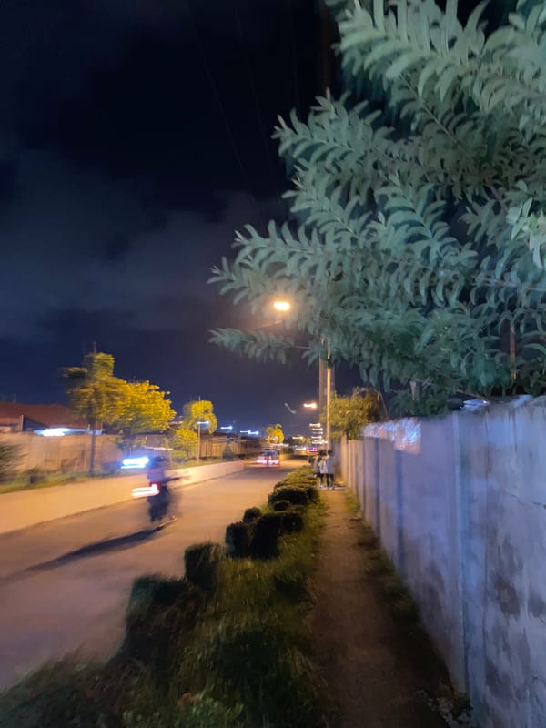 Nighttime street walk documented in Davao City, Philippines