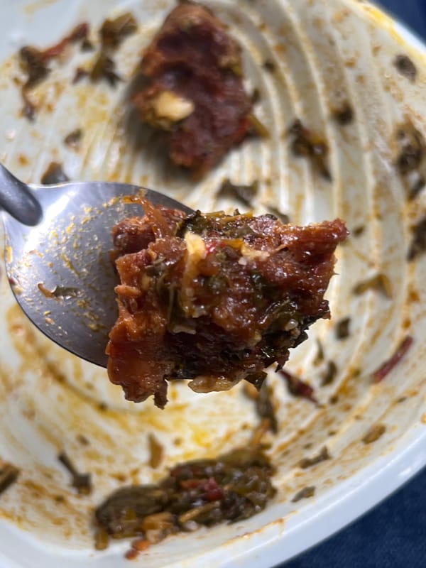 Traditional lunch documented in Jalingo, Nigeria with local stew
