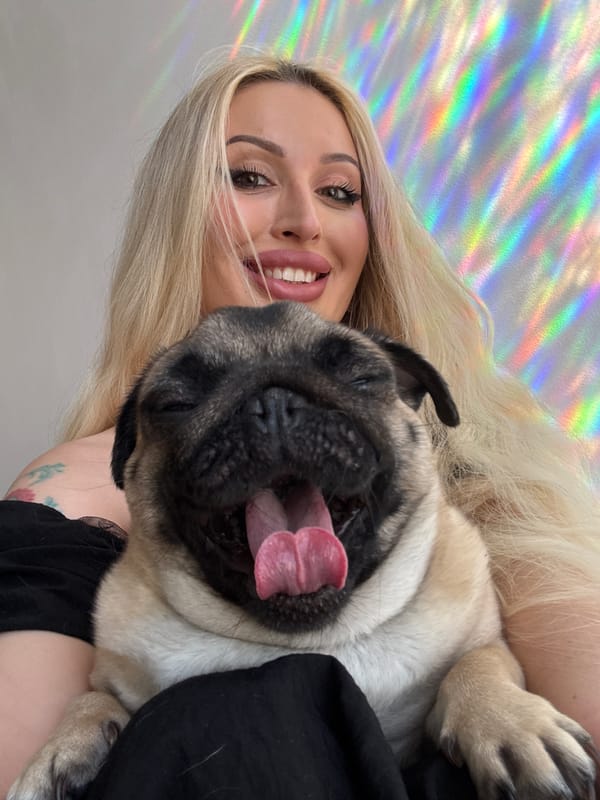 Afternoon out: pug selfies, fitting room tries, sunny city streets