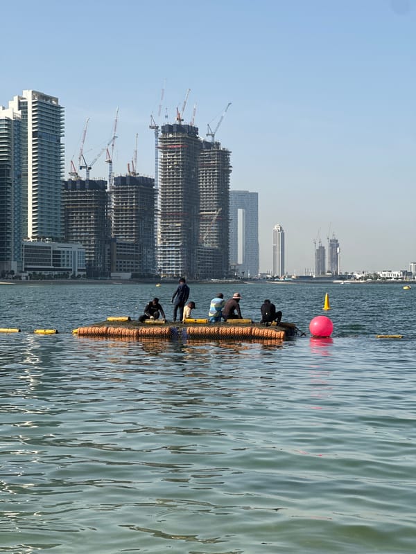 Early morning scenes captured along Dubai's modern waterfront district